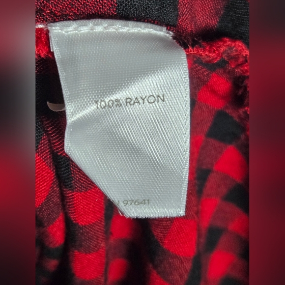 J. Jill Buffalo Plaid Button Down Cabincore Elevated Basic Shirt, Medium - Picture 4 of 4